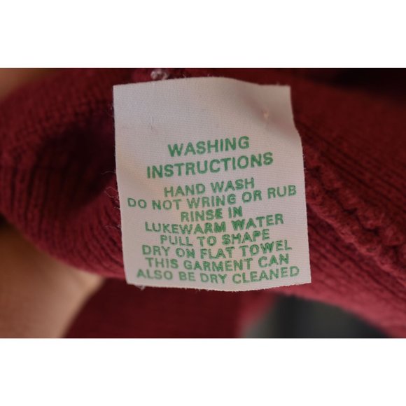 Vintage Men's Clark and Gregory Red Cotton Raven Golf Club V-neck Sweater XXL - Picture 5 of 6